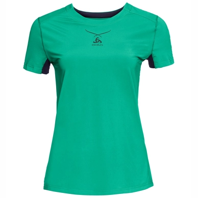 Ondershirt Odlo S/S Crew Neck Ceramicool Women Mint Leaf Black