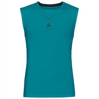Ondershirt Odlo Crew Neck Ceramicool Men Lake Blue Black