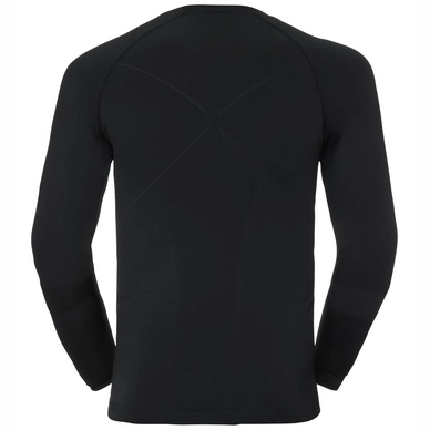 T-Shirt Odlo Men L/S Crew Neck Evolution Warm Black Odlo Graphite Grey