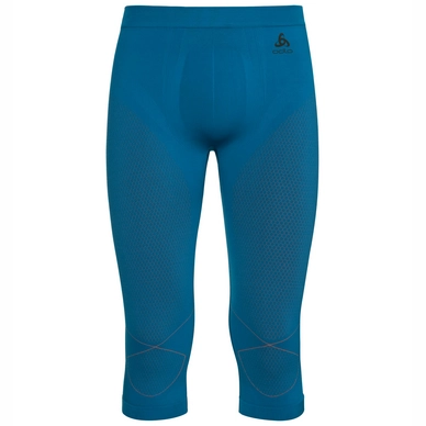 Ondergoed Odlo 3/4 Evolution Warm Men Mykonos Blue Orangeade