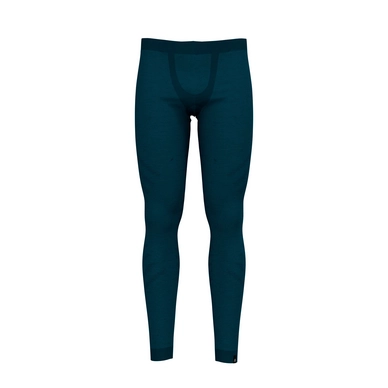 Base Layers Odlo Men SUW Bottom Pant Natural + Kinship Warm Blue Coral Melange