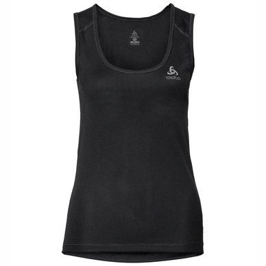 Funktionsunterhemd Odlo SUW Top Crew Neck Singlet Active Cubic L Ebony Grau Schwarz Damen