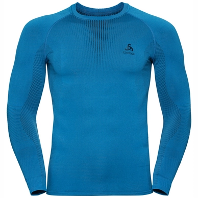 Ondershirt Odlo Men Crew Neck L/S Performance Warm Directoire Blue Black