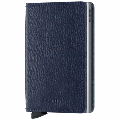 Portemonnaie Secrid Slimwallet Vegetable Tanned Navy/Silver