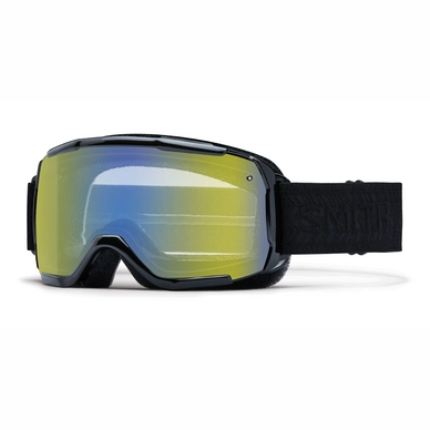 Masque de Ski Smith Showcase OTG Black Eclipse Frame Yellow Sensor Mirror
