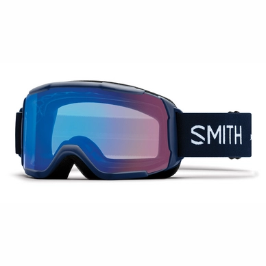 Masque de Ski Smith Showcase Otg Navy Micro Floral / ChromaPop Storm Rose Flash