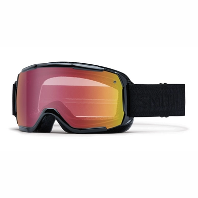 Masque de Ski Smith Showcase OTG Black Eclipse Frame Red Sensor Mirror