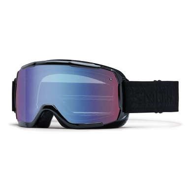 Masque de Ski Smith Showcase OTG Black Eclipse Frame Blue Sensor Mirror