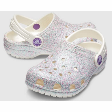 Sandaal Crocs Kids Classic Glitter Clog Oyster-2