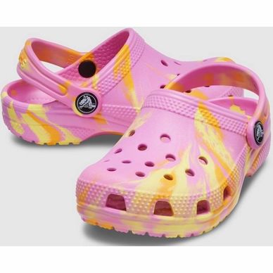 Sandaal Crocs Kids Classic Marbled Clog Toddler Taffy Pink Multi-2