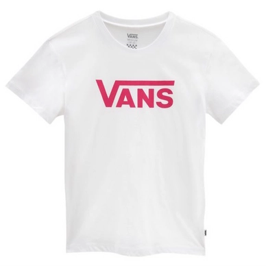T-Shirt Vans Flying V Crew White Fuchsia Purple Kinder
