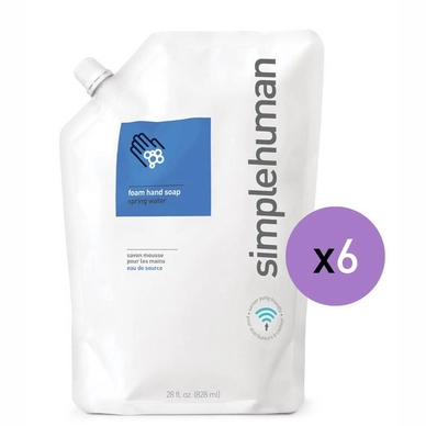 Schuimdispenser Simplehuman Navulling Bronwater 828 ml (6-Delig)