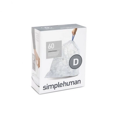 Afvalzak simplehuman Code D 20L Transparant 3-Pack (3x20-Delig)