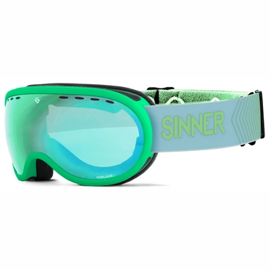 Skibril Sinner Vorlage Matte Green Double Full Green Mirror Vent