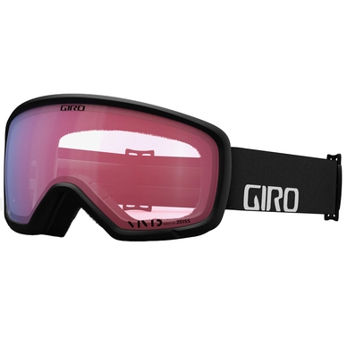Skibril Giro Ringo Black Wordmark Vivid Infrared