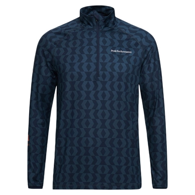 Pull de Ski Peak Performance Men Spirit Half Zip Printed Blue