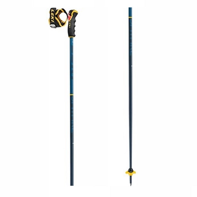 Bâtons de Ski Leki Spitfire 3D Denim Blue Aegean Blue Mustard Yellow
