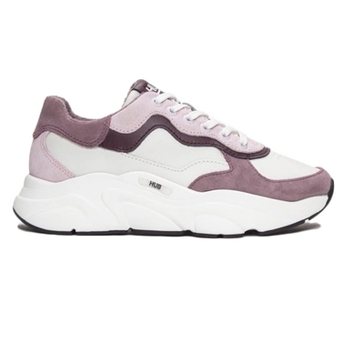 Baskets HUB Femme Rock Off White Violet Dust Off White Black