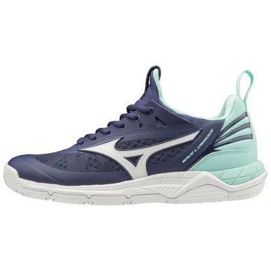 Sportschoen Mizuno Unisex Wave Luminous Aura White Blue Light
