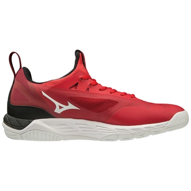 Sportschoen Mizuno Unisex Wave Luminous Tomato White Black_3
