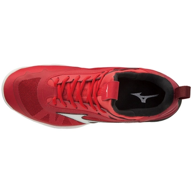 Sportschoen Mizuno Unisex Wave Luminous Tomato White Black_4
