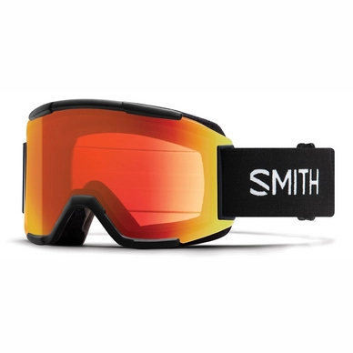 Masque de Ski Smith Squad Black / ChromaPop Sun Red Mirror