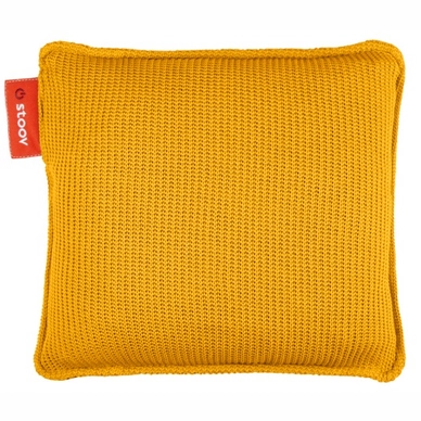 Rugkussen Stoov® Ploov Knitted Ocher Yellow (45 x 45 cm)