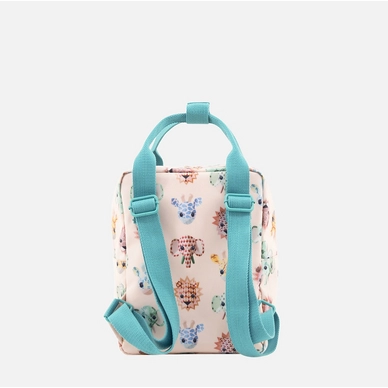 Studio Ditte Wild animals backpack - small 03 on grey
