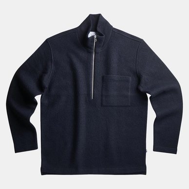 Sweatshirt NN07 Men Anders Half Zip Navy Blue