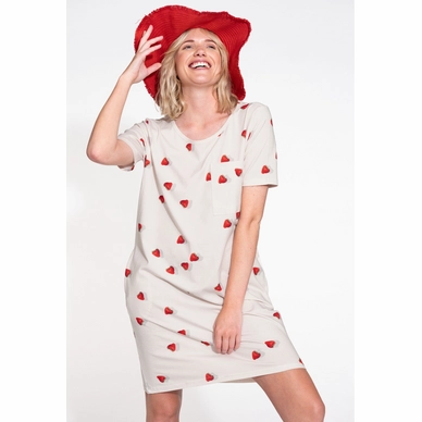 T-Shirt Dress SNURK Women Strawberries -3