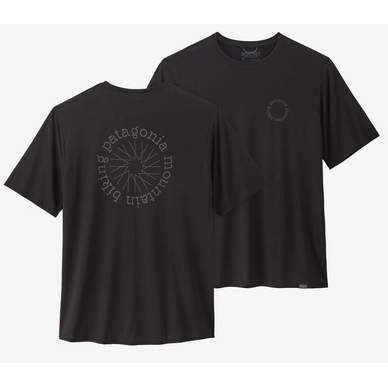 T-Shirt Patagonia Cap Cool Daily Graphic Shirt Spoke Men Stencil Black