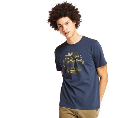 T-Shirt Timberland Kennebec River Camo Tree Dark Sapphire Herren