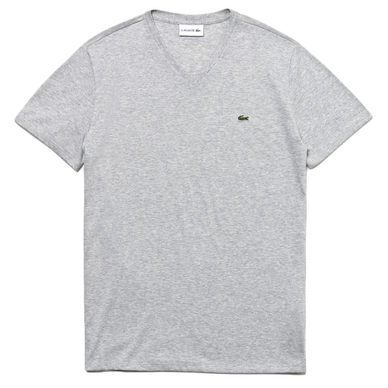 T-Shirt Lacoste TH6710 V-Neck Grey Melange Herren