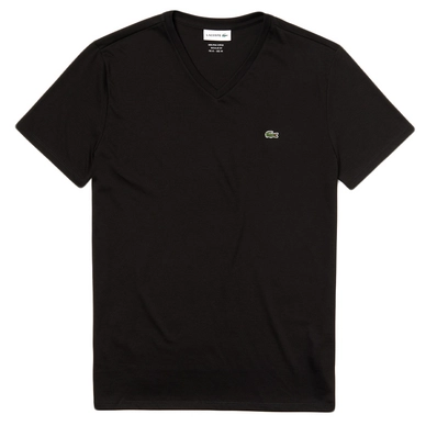 T-Shirt Lacoste TH6710 V-Neck Black Herren