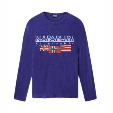 T-Shirt Napapijri Mens Scott Clematis Blue
