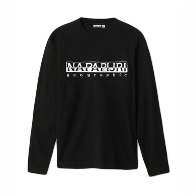T-Shirt Napapijri Men Serber LS Black