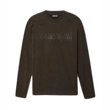 T-Shirt Napapijri Men Serber LS Green Forest
