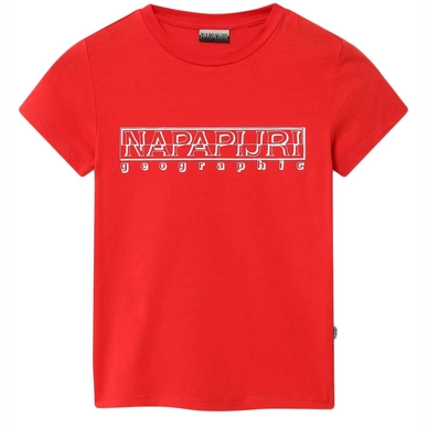 T-Shirt Napapijri Soli Summer Bright Red Kinder