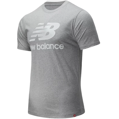 T-Shirt New Balance Men Essentials Stacked logo Running Atlantic Grey