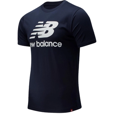 T-Shirt New Balance Homme Essentials Stacked logo Running Eclipse