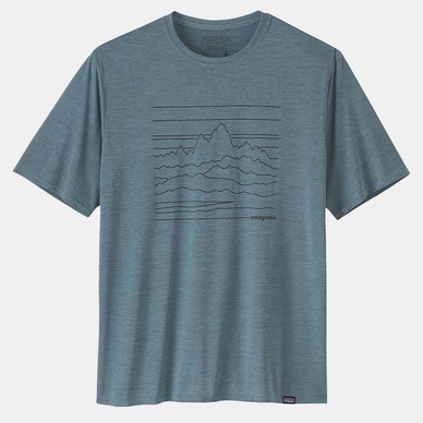 T-Shirt Patagonia Hommes Cap Cool Daily Graphic Shirt Plume Grey X-Dye