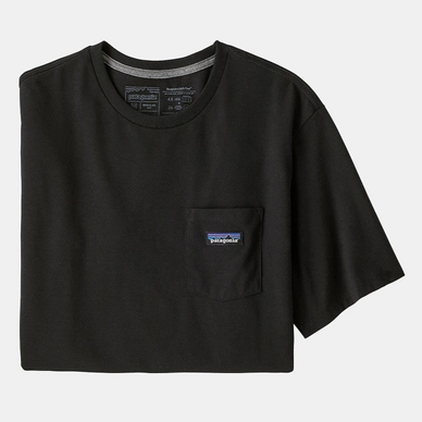 T-Shirt Patagonia P6 Label Pocket Responsibili Tee Black Herren