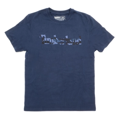 T-Shirt Timberland Men KR Camo Linear Tee Dark Sapphire