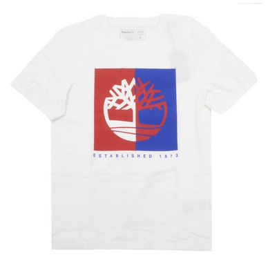 T-Shirt Timberland SS Kennebec River Textured Box White Surf The Web Herren