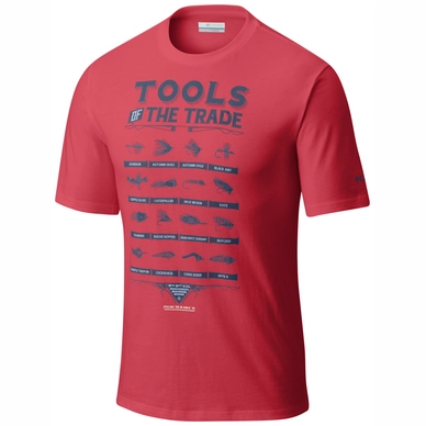T-Shirt Columbia PFG Tools Elements Sunset Red Herren