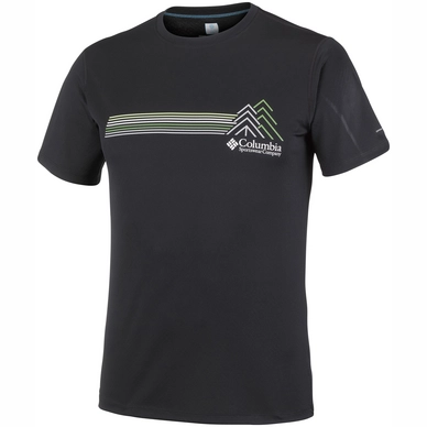 T-Shirt Columbia Zero Rules Graphic Black Tree Lines Herren