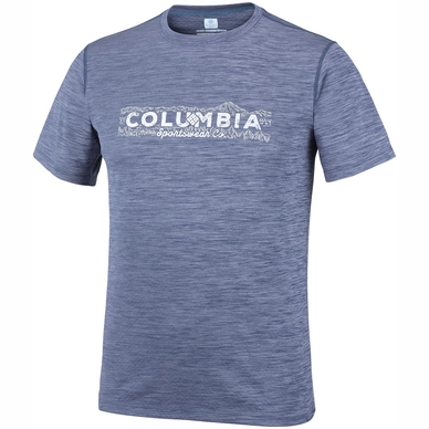 T-Shirt Columbia Zero Rules Graphic Carbon Heather Mountain Herren