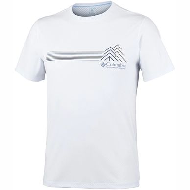 T-Shirt Columbia Zero Rules Graphic White Tree Lines Herren