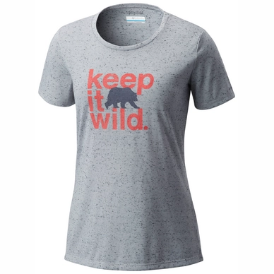 T Shirt Columbia Outdoor Elements Columbia Women Grey Keep It Wild Damen Outdoorsupply
