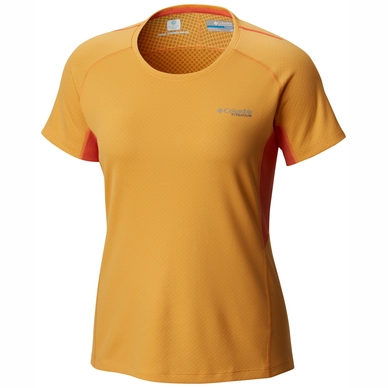 T-Shirt Columbia Titan Trail Summer Orange Hthr Zing Damen